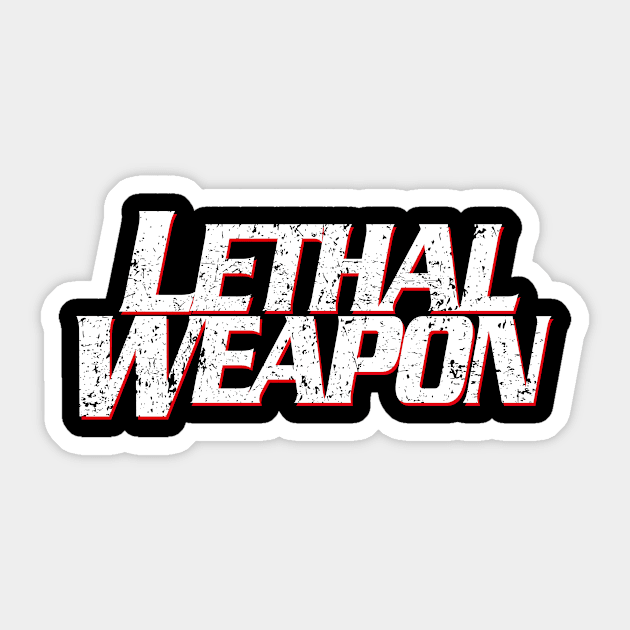 Lethal Weapon Titles vintage Sticker by GWCVFG